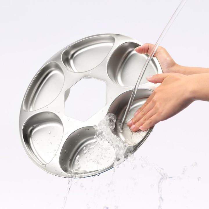 フードトレイは色移りやにおい移りしにくいステンレス製