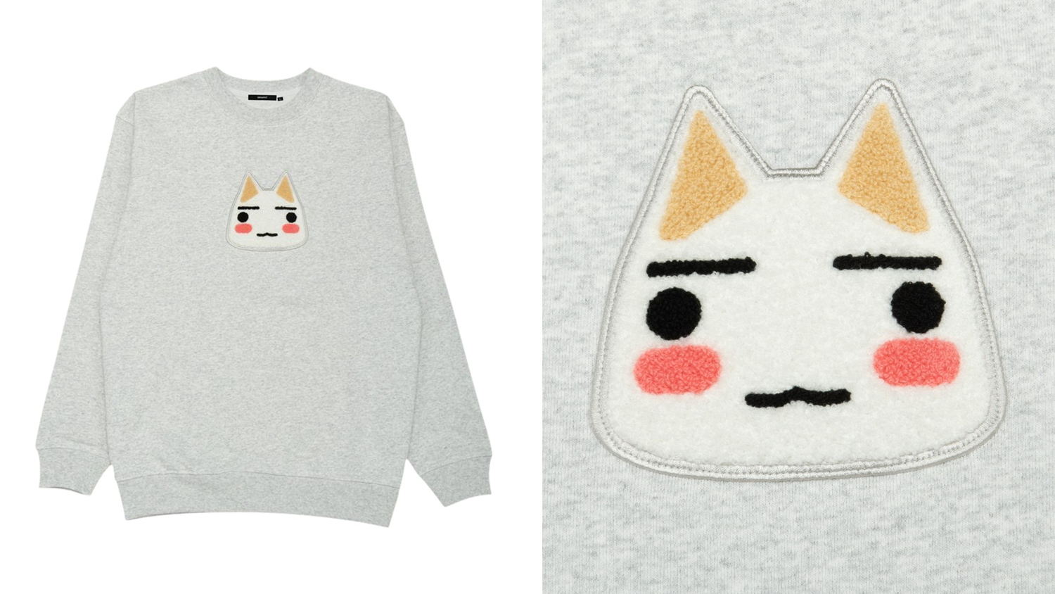 「どこでもいっしょ サガラ刺繍スウェット（M/L/XL）」（各8800円）