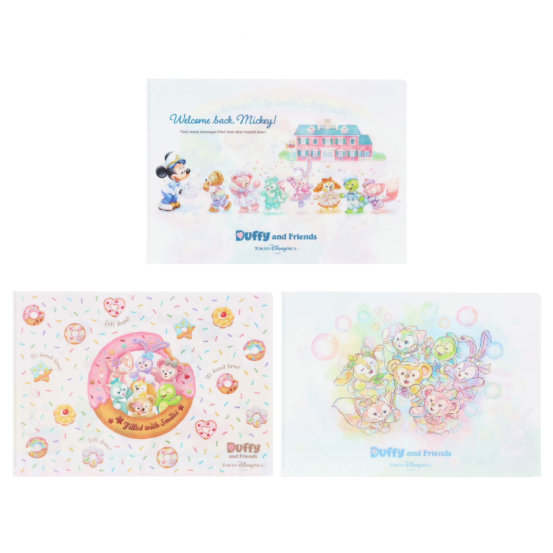 「クリアホルダーセット」（1500円）