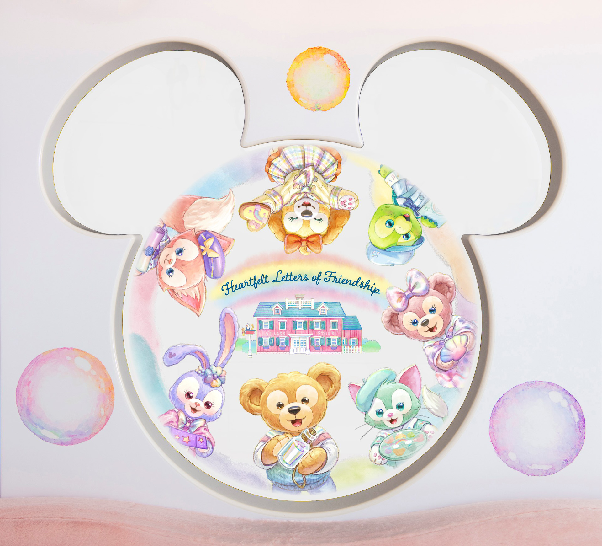 「ダッフィー＆フレンズ・カラフルハピネス・ライナー」の内装デコレーション