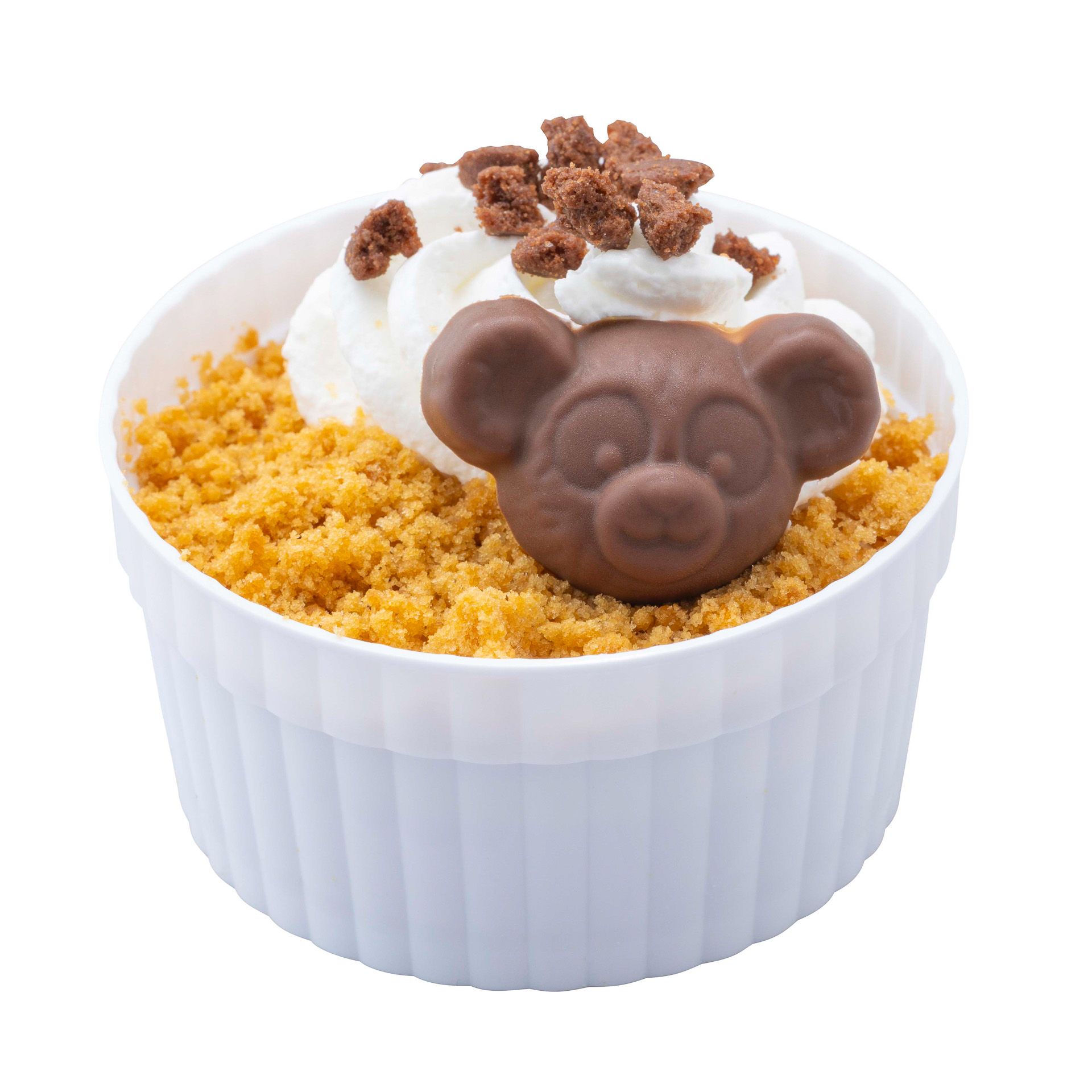 「キャラメルとチョコのアップルクランブルケーキ」（550円）