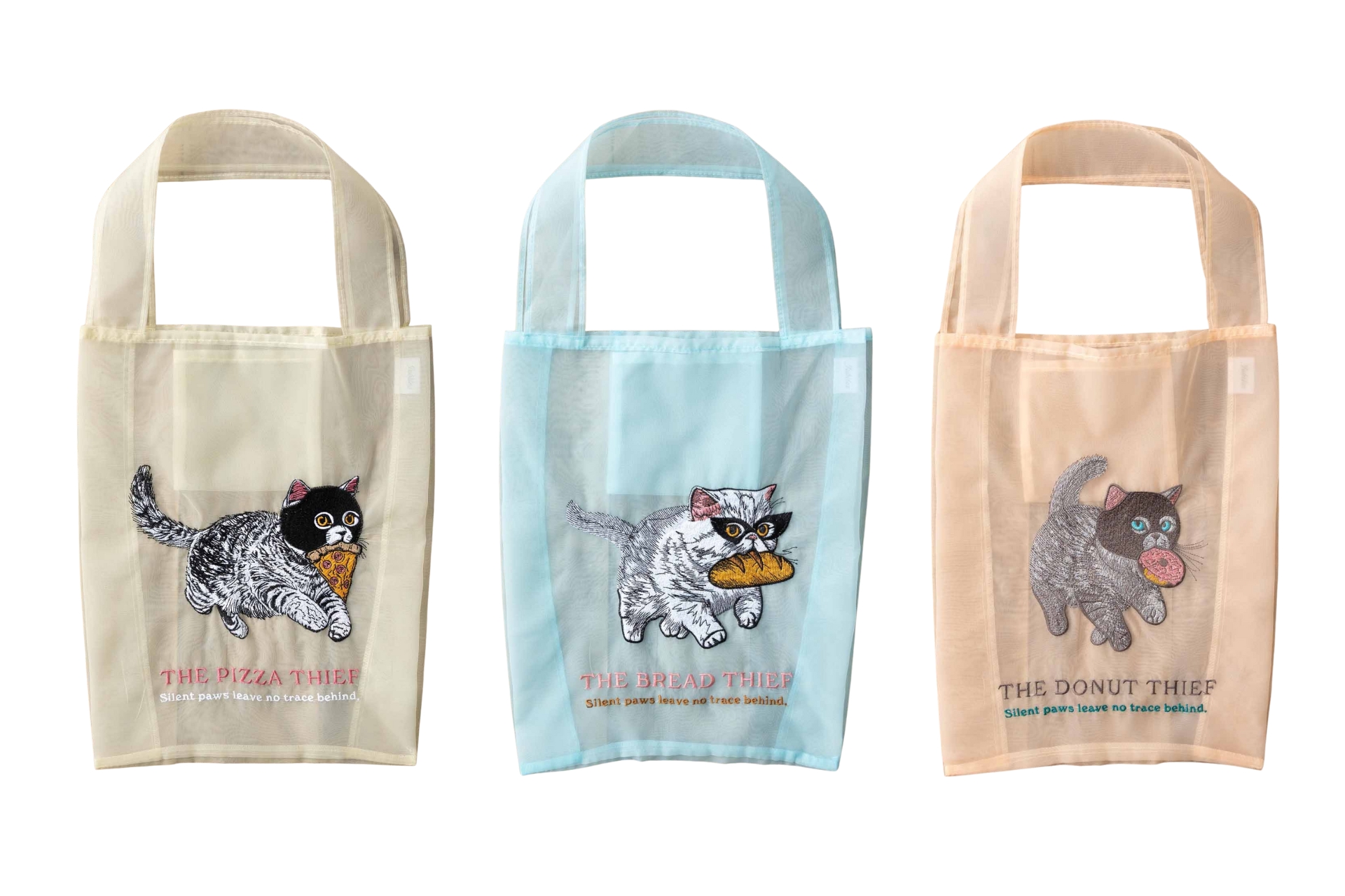 左から、Ivory、Light Blue、Orange