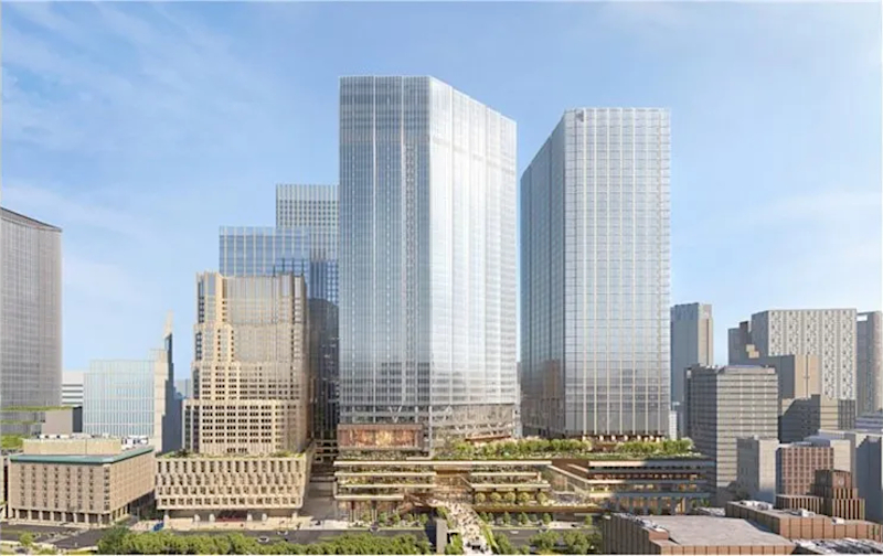 内幸町一丁目街区完成イメージ　 &copy;Wire Collective