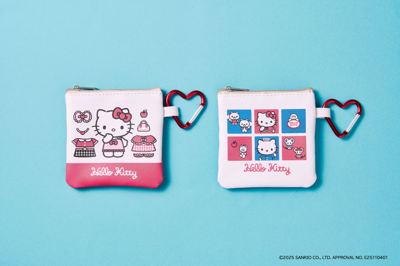 カラビナ付きミニポーチ（全2種、各1870円）