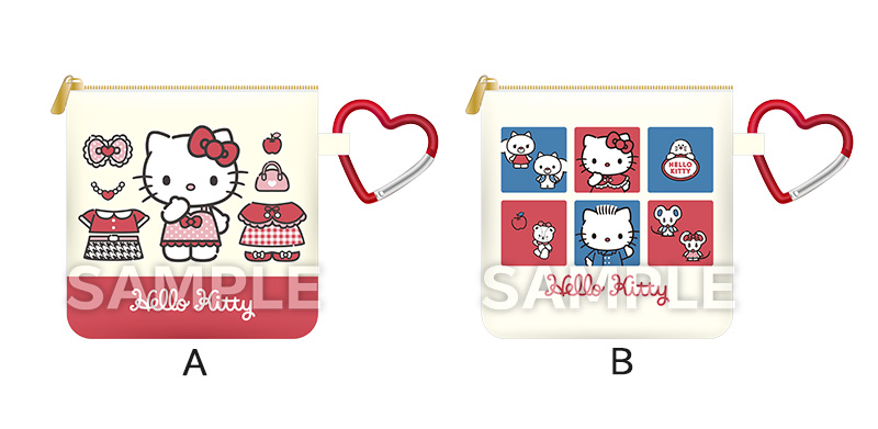 カラビナ付きミニポーチ（全2種、各1870円）