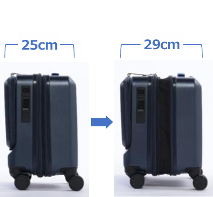 急な荷物増にも対応するエキスパンダブル機構