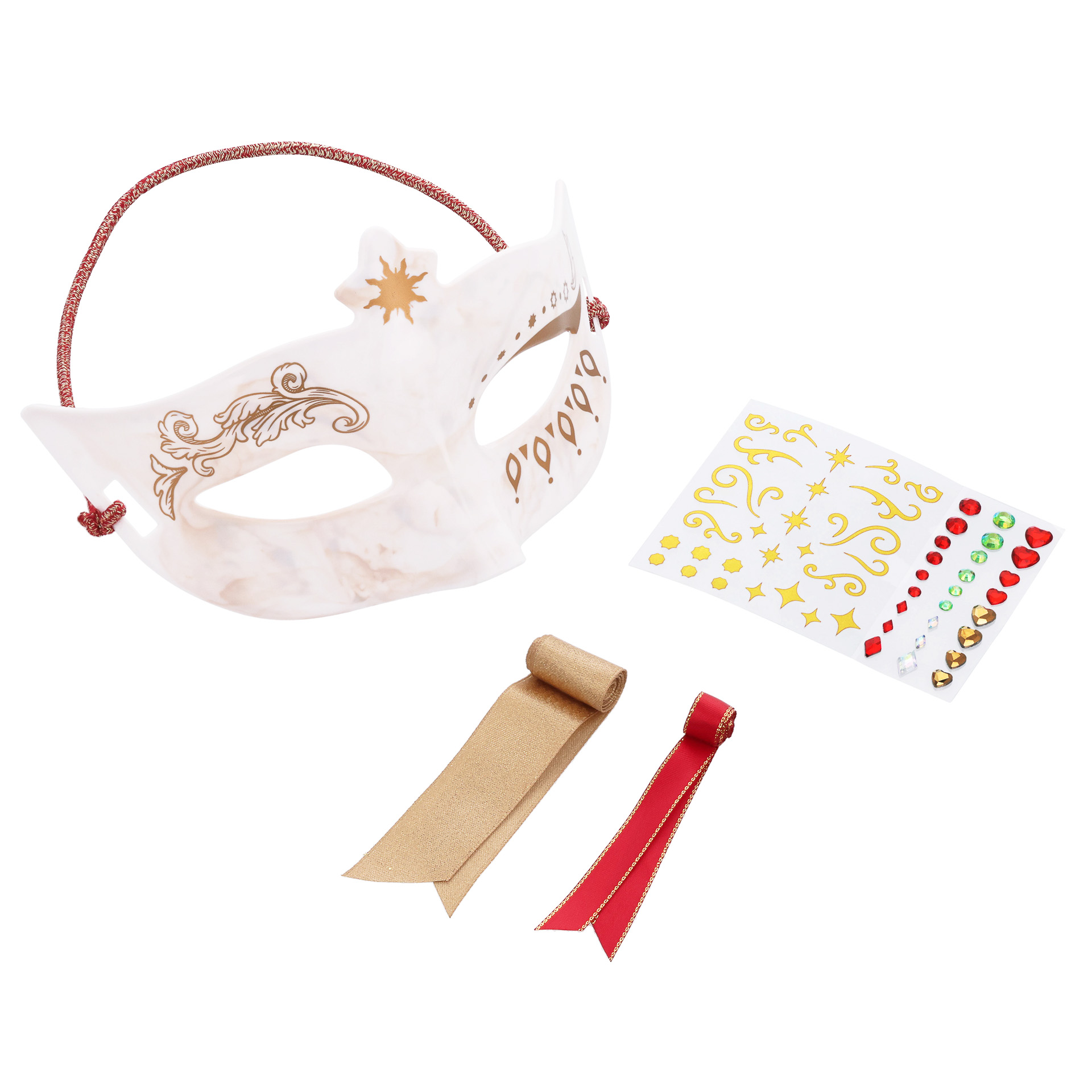 「カーニバルマスク」は付属のシールやリボンでカスタマイズが可能だ