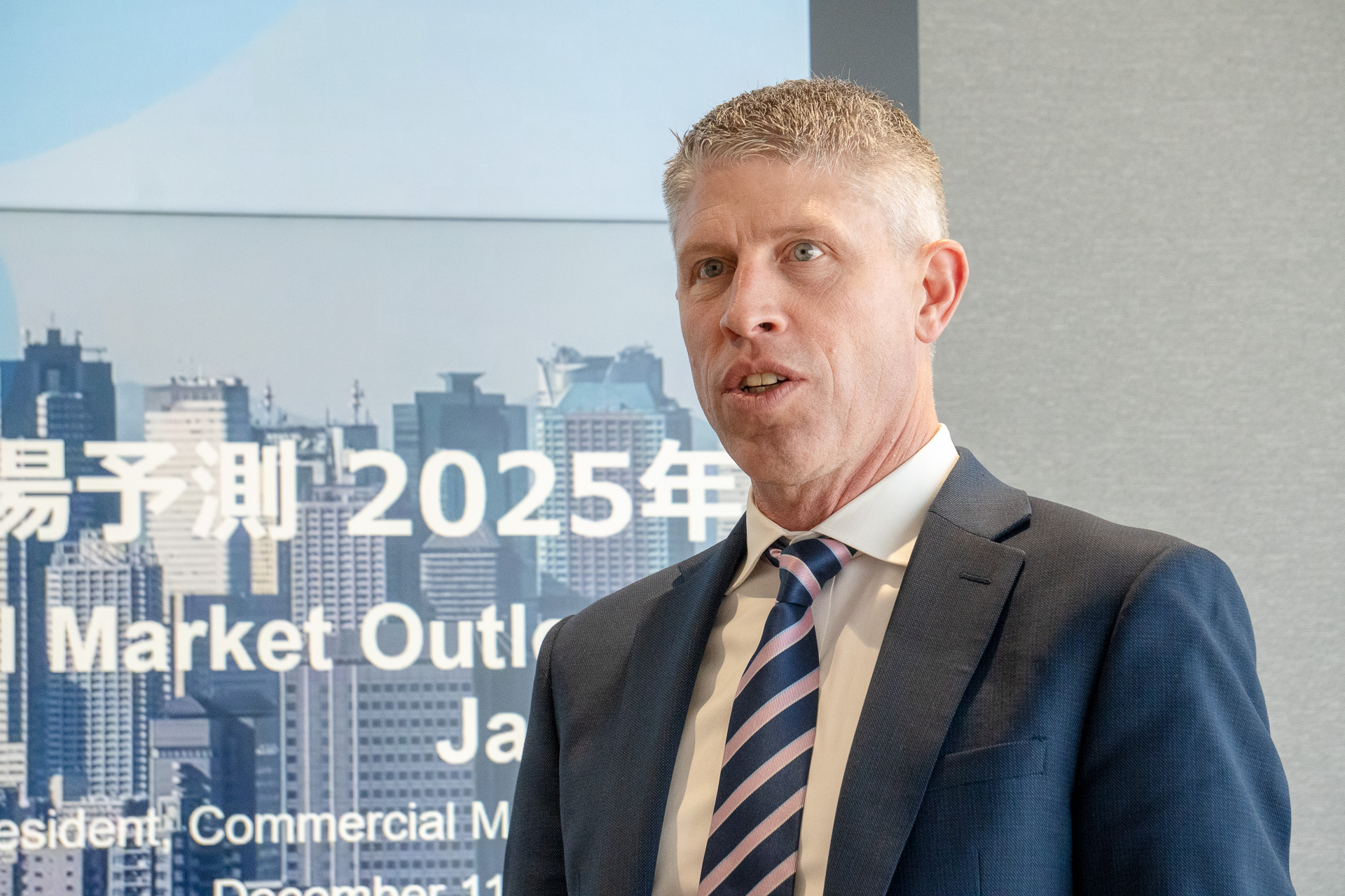 ボーイング ジャパンが北東アジア地域における民間航空機市場について説明