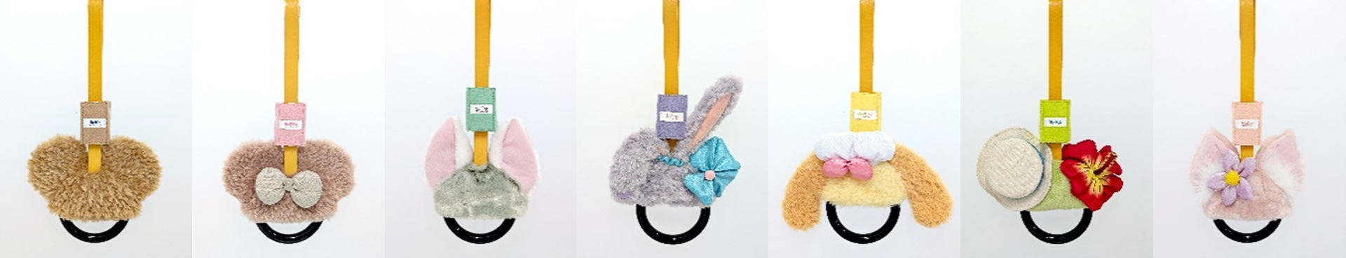 各キャラクターのつり革装飾カバー