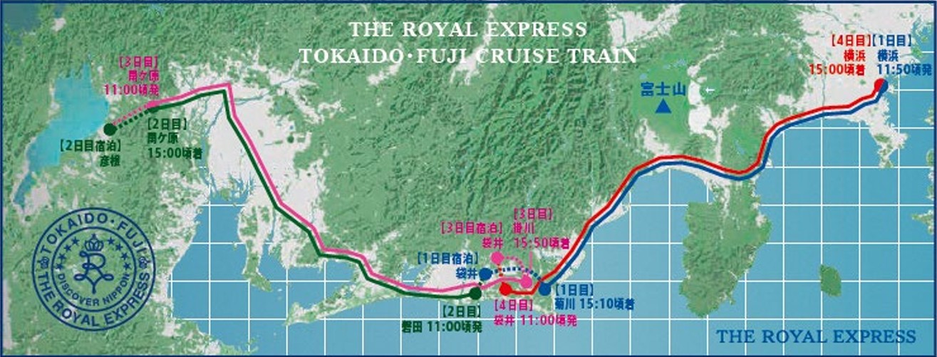 「碧く煌めく琵琶湖の旅」ルートマップ