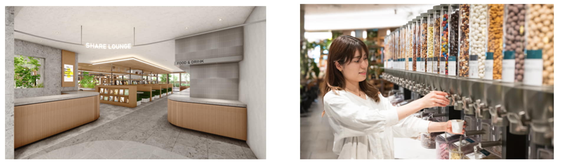 カルチュア・コンビニエンス・クラブが手掛ける「SHARE LOUNGE」（池袋エリア初）。カフェスペースから、集中して仕事や勉強ができる半個室、打合せしやすいブース席を完備