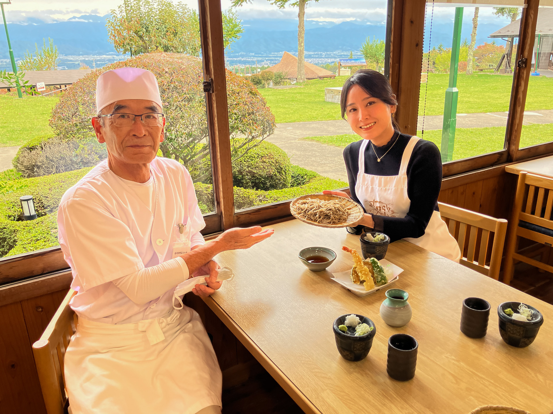 そば打ち名人と一緒に