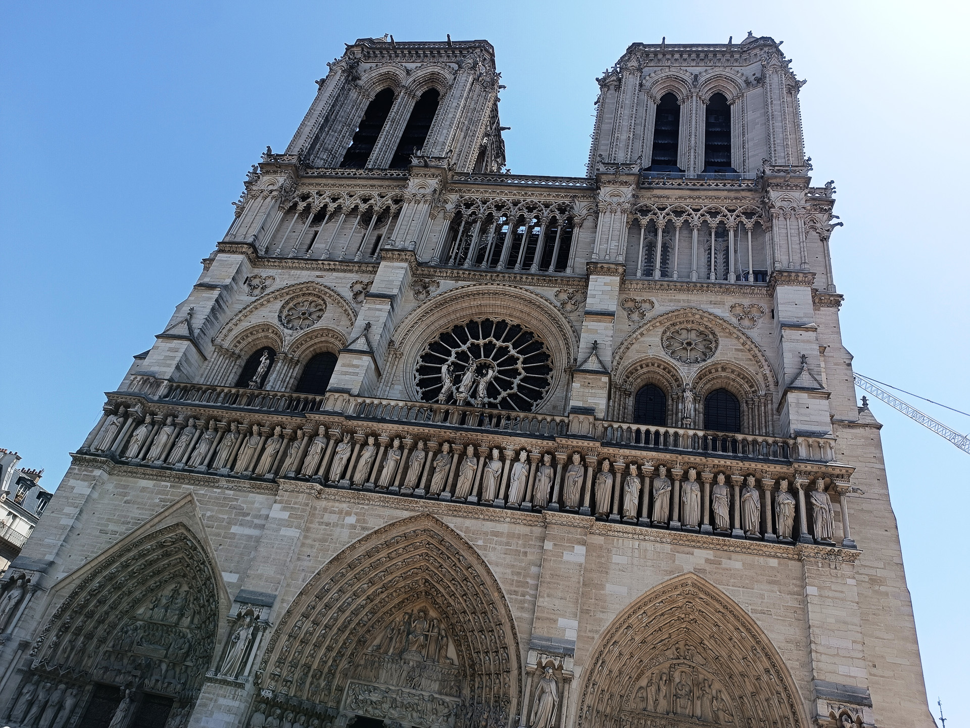 ピカピカになったノートルダム大聖堂