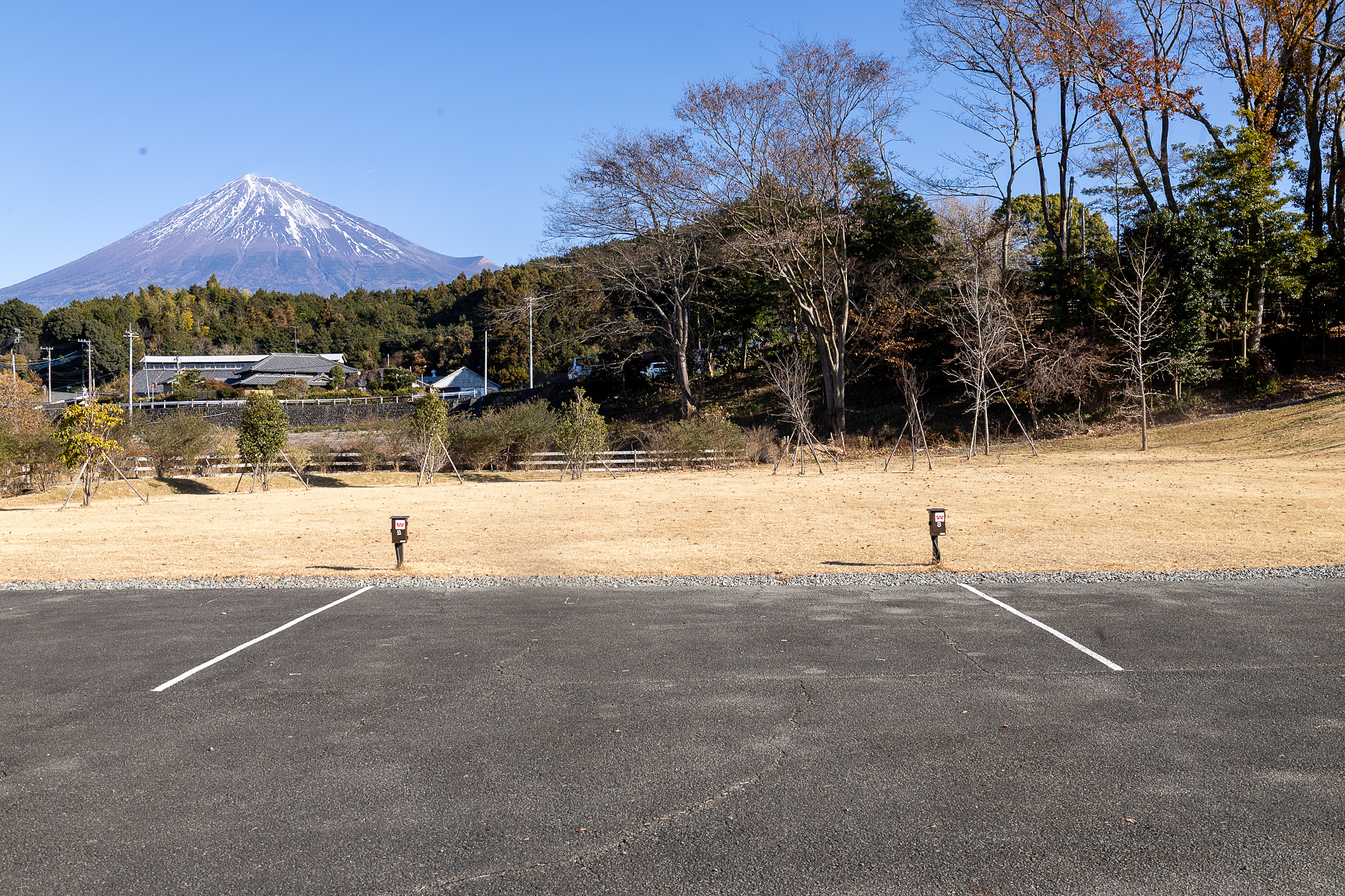 3番区画。富士山の見え方が正面気味になる