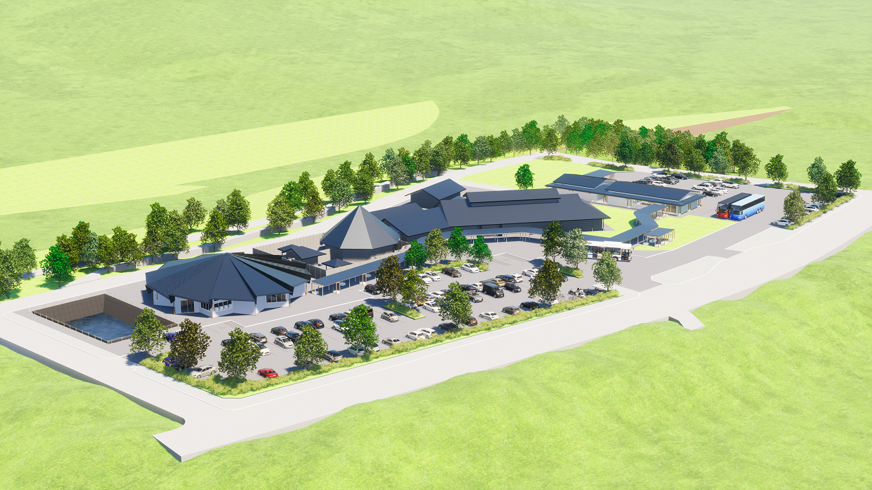 「道の駅ゆとりえせとや」の俯瞰イメージ