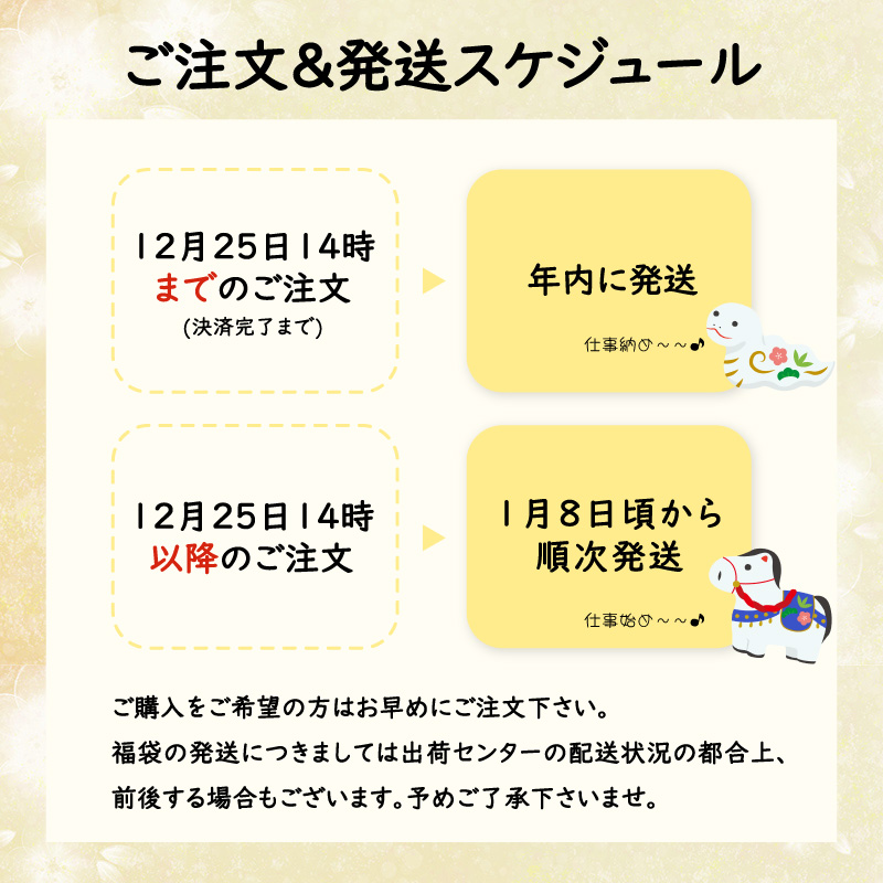 発送スケジュール