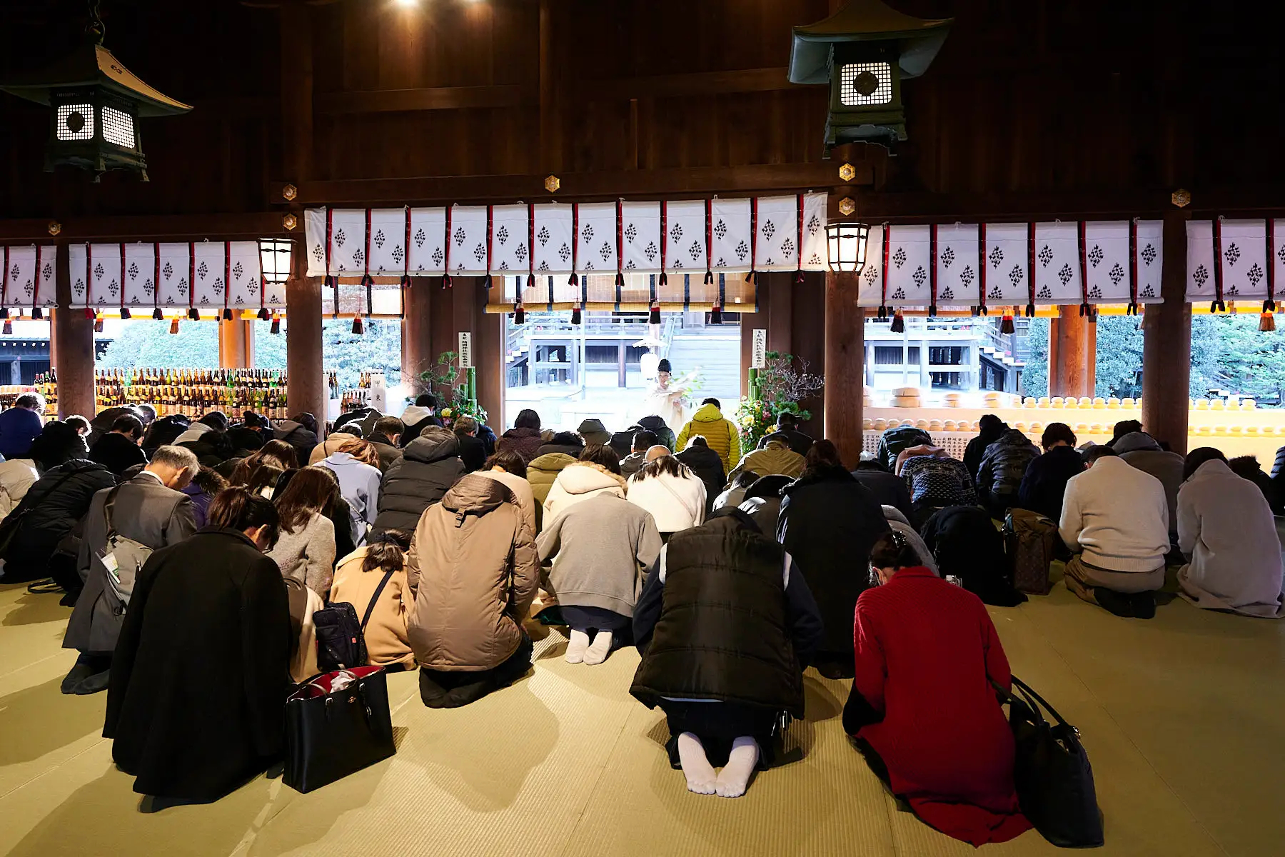 拝殿でのお祓い