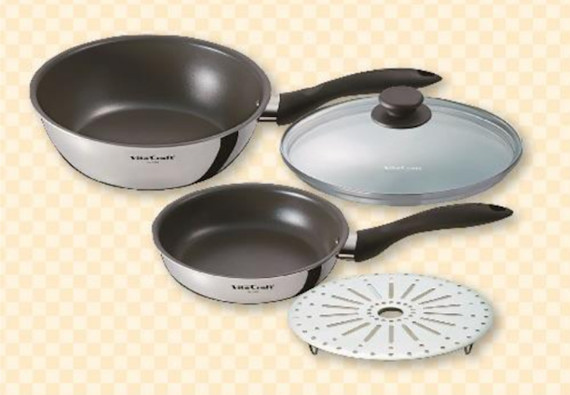 Vita Craft クレアフライパン 蒸し器 4点セット ガス火/IH対応（5500円）