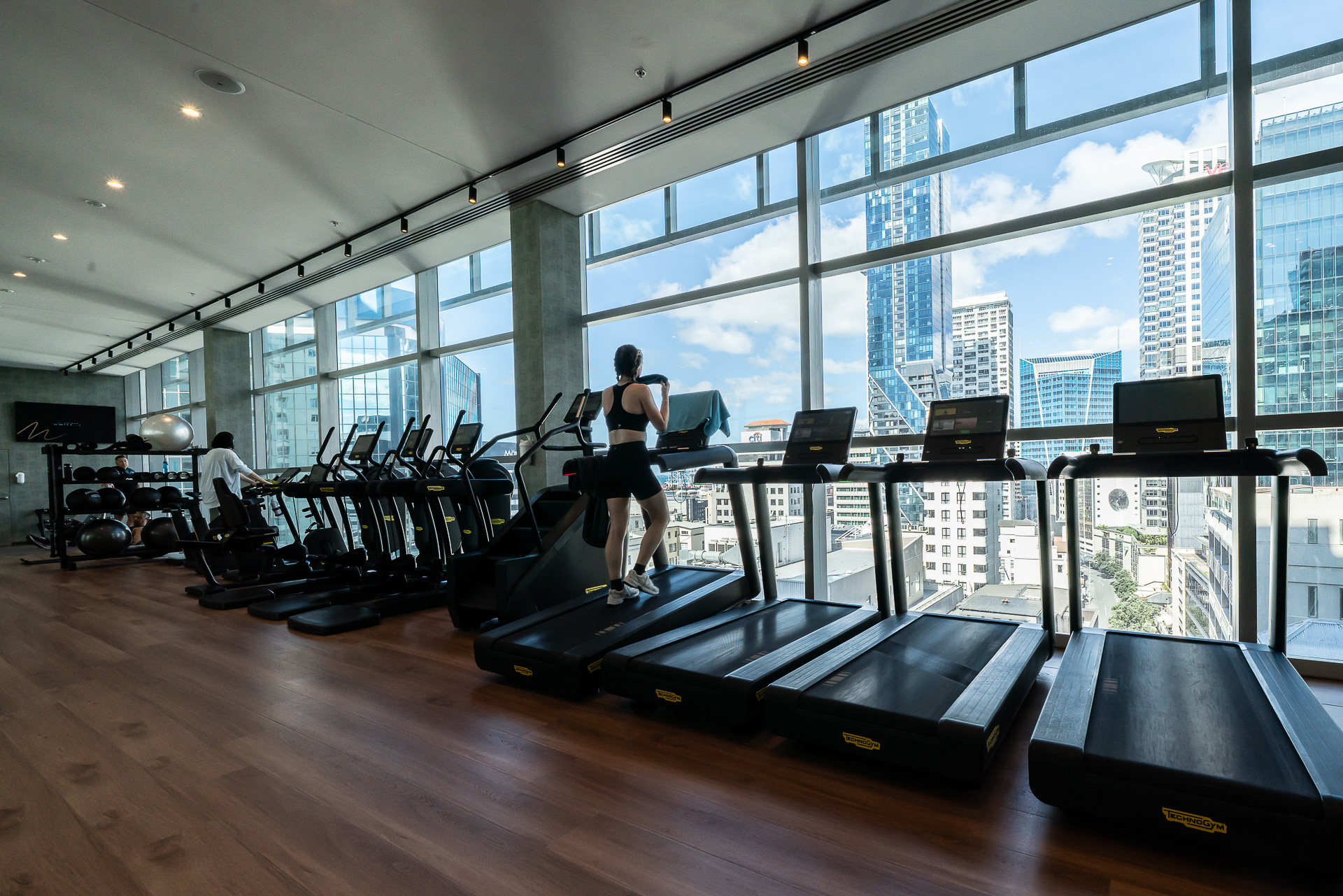 フィットネスセンターの眺望もすごい