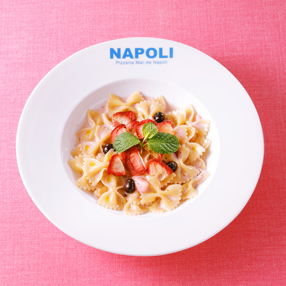 ピッツェリア マルデナポリ「いちごのファルファッレ」