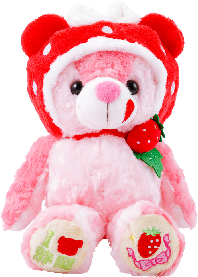 ご当地ピンズプラス「静岡ストロベアぬいぐるみ」