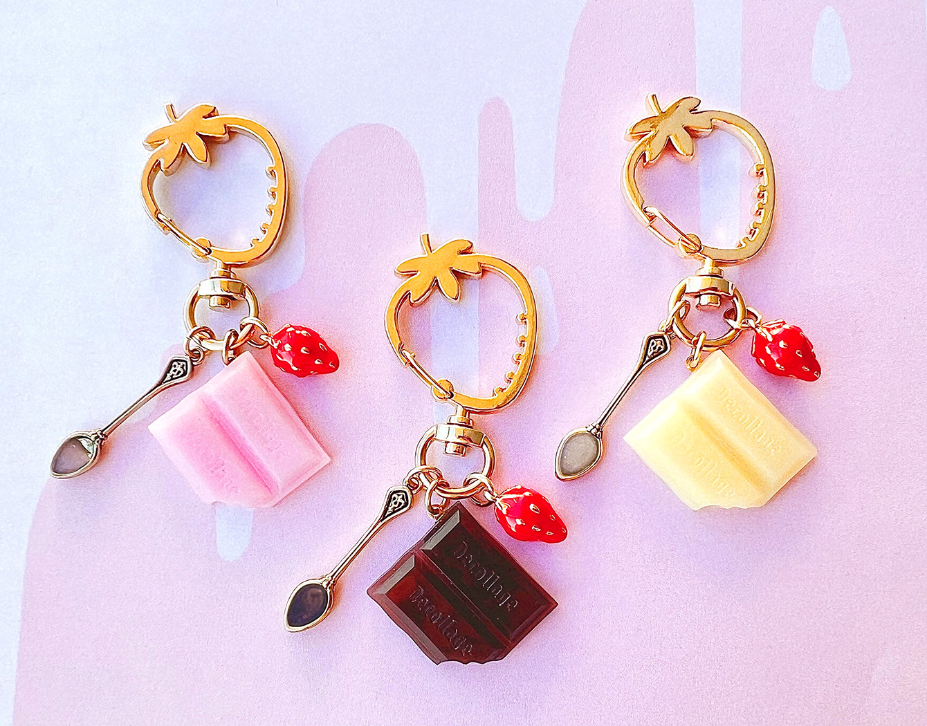 貴和製作所「UV-LEDレジンで作るいちごチョコレートキーホルダー」