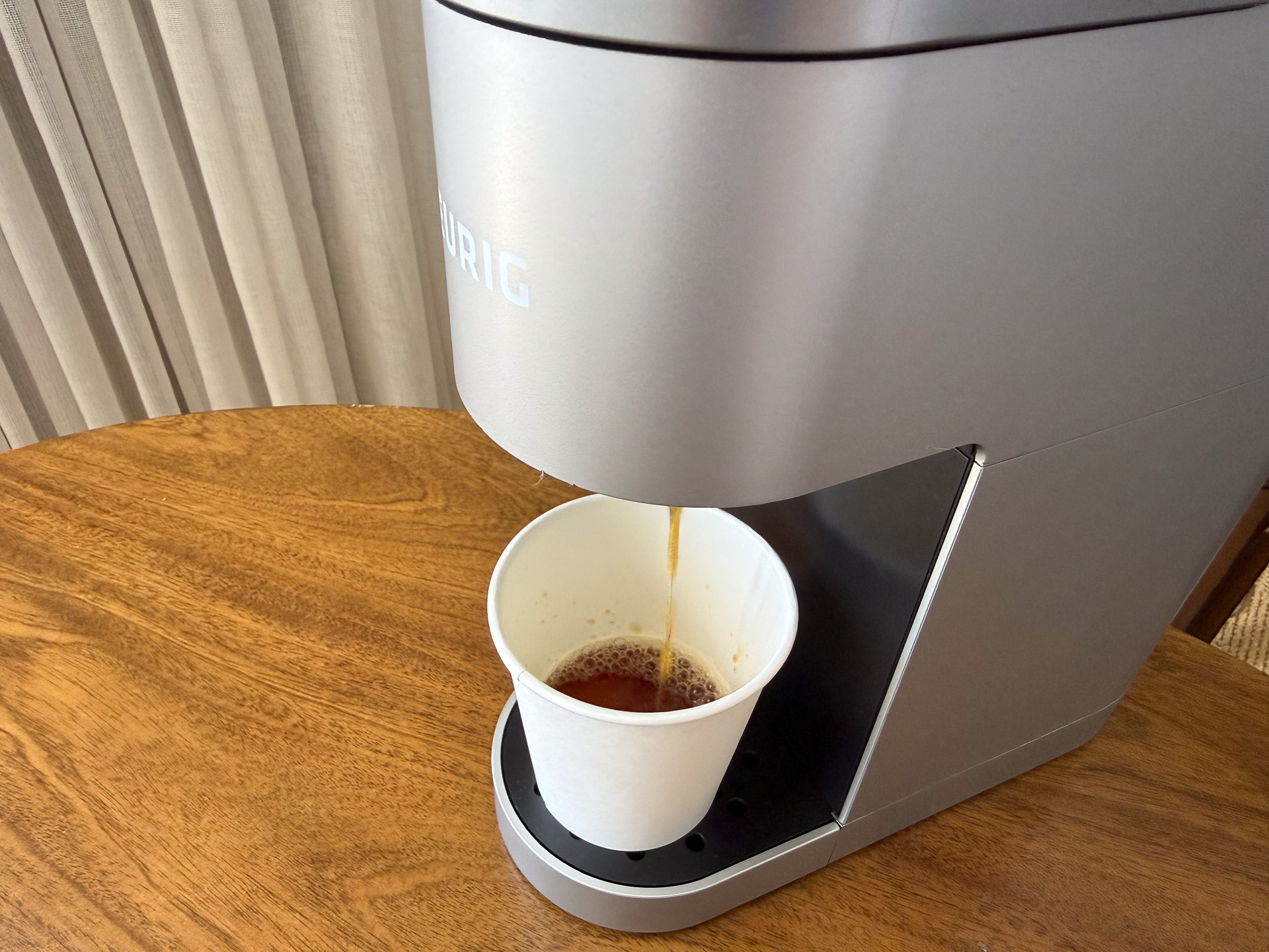 抽出が始まった。部屋で気軽に飲める一杯がうれしい