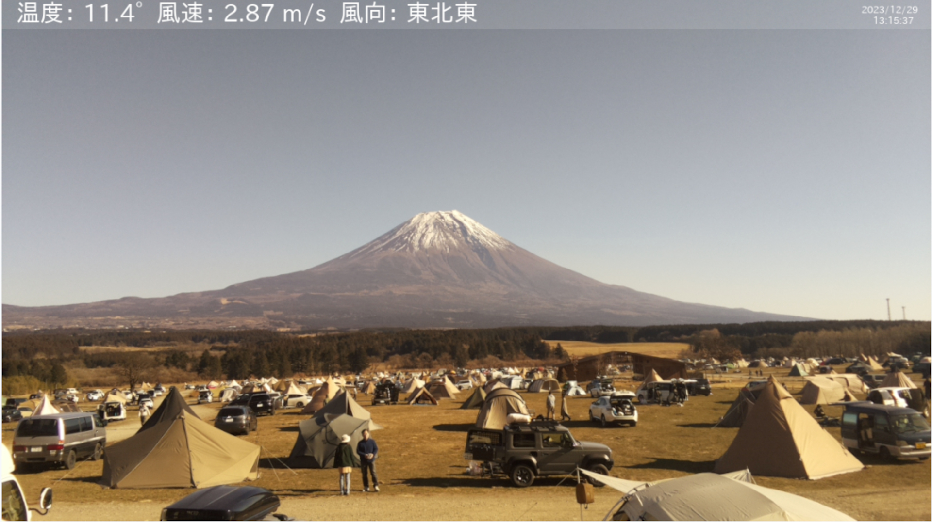 ふもとっぱらの富士山ライブカメラ（静岡県富士宮市）
