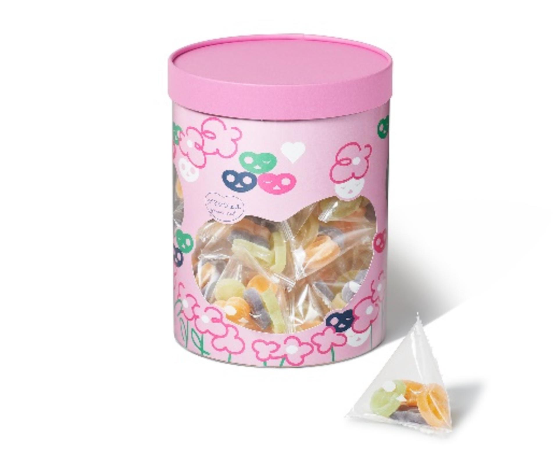 化粧箱入りの大容量サイズ「グミッツェルプチ パーティBOX」オレンジ味・ブルーベリー味・ラフランス味