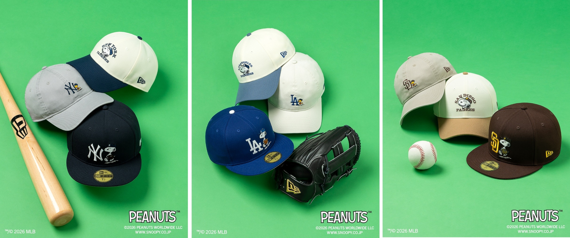 ニューエラ×ピーナッツコラボから、初のMLBフィーチャーが発売