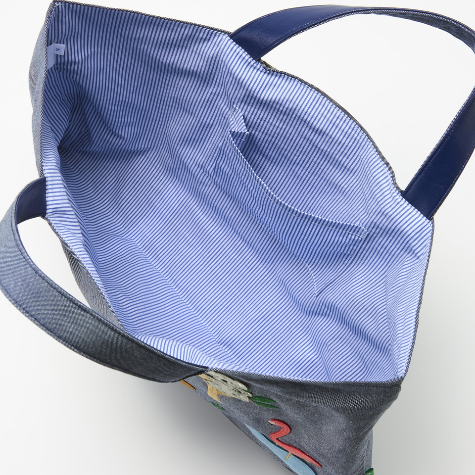 ファミリア×王子動物園、デニムバッグなど4アイテム発売。近鉄沿線の駅