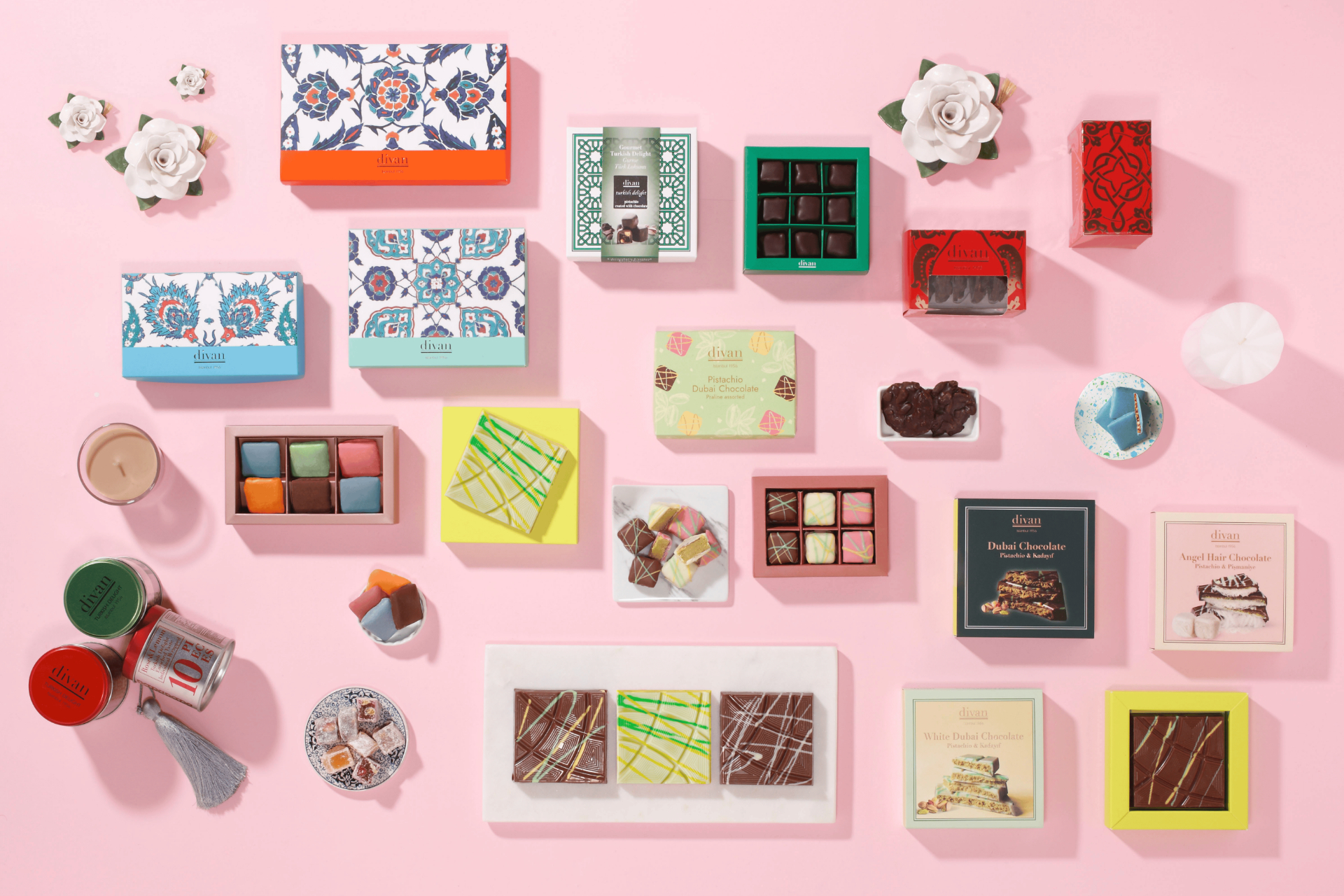 上質なトルコ産ピスタチオを使ったチョコレートやギフトにもちょうどいいアソートをラインアップ