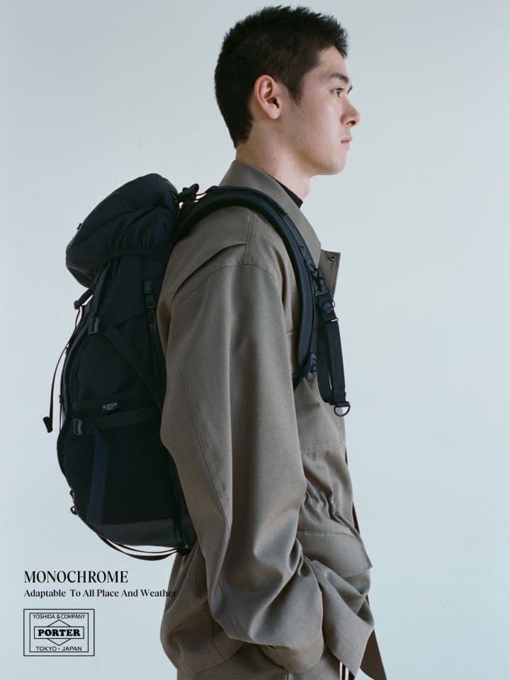 吉田カバン、PORTERの新作「モノクローム」。機能・利便性を追求した
