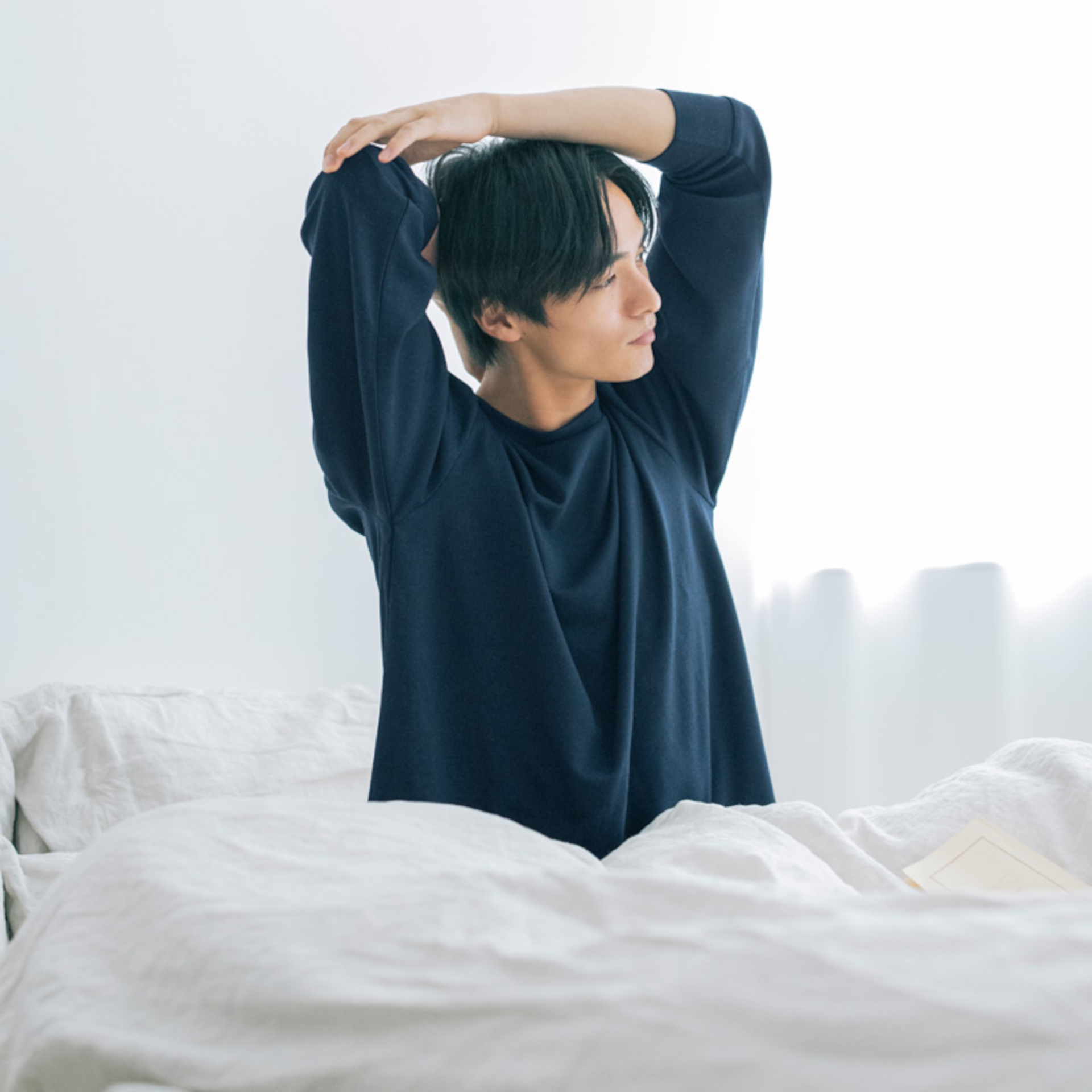 着るだけで疲労回復をサポートする「リカバリープロ ラボ」。着用して就寝すれば、朝から疲労回復してスッキリと快適に過ごせるという