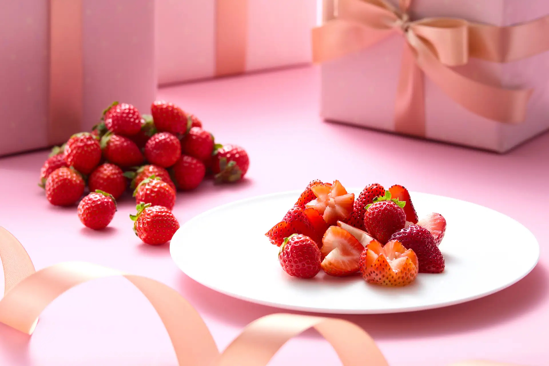 いちごも食べ放題