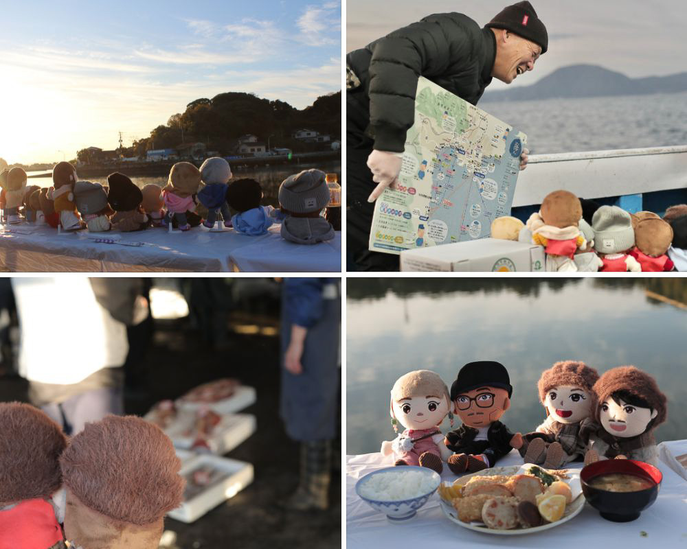 漁船クルーズのあとに美しい景色を眺めながらいただく朝食は格別です