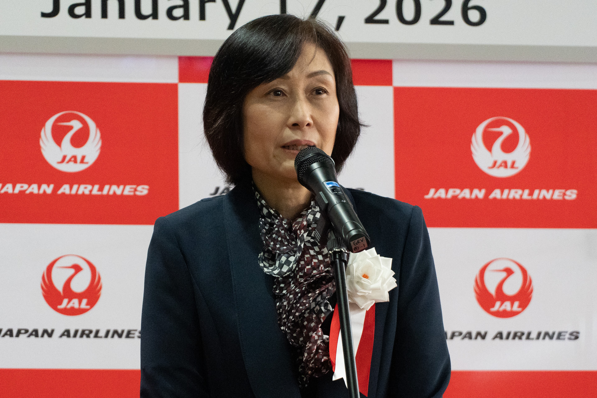 日本航空株式会社 代表取締役社長 鳥取三津子氏
