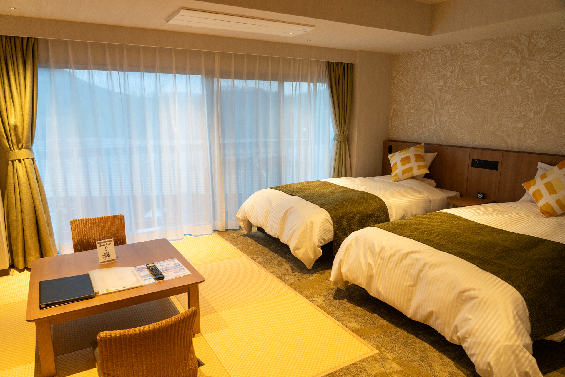 すでに改装を終えたホテルハワイアンズ東2号館の「スーペリア和洋室」