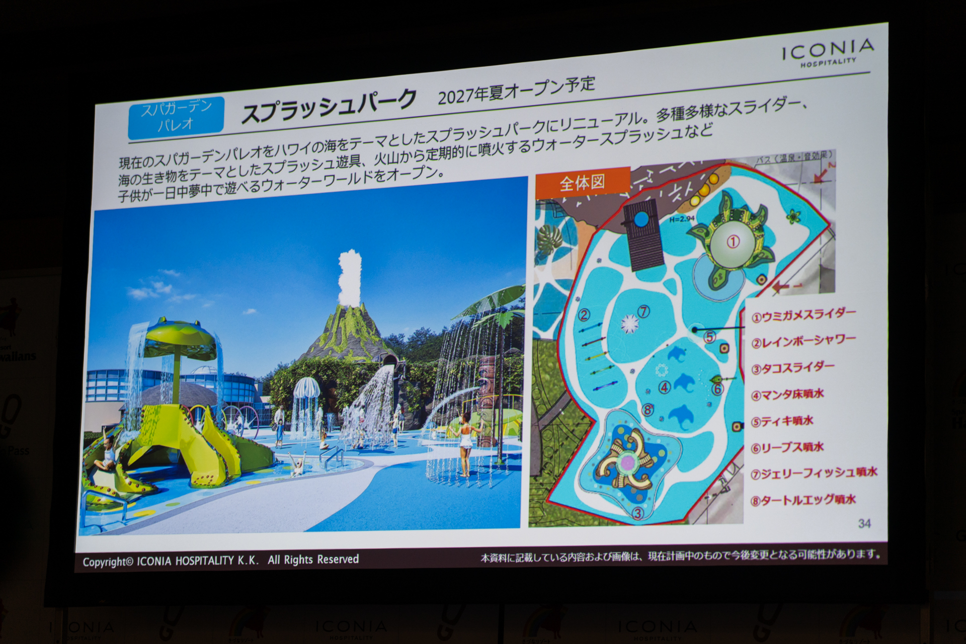 スプラッシュパークは2027年夏にハワイの海をテーマとしたものにリニューアル