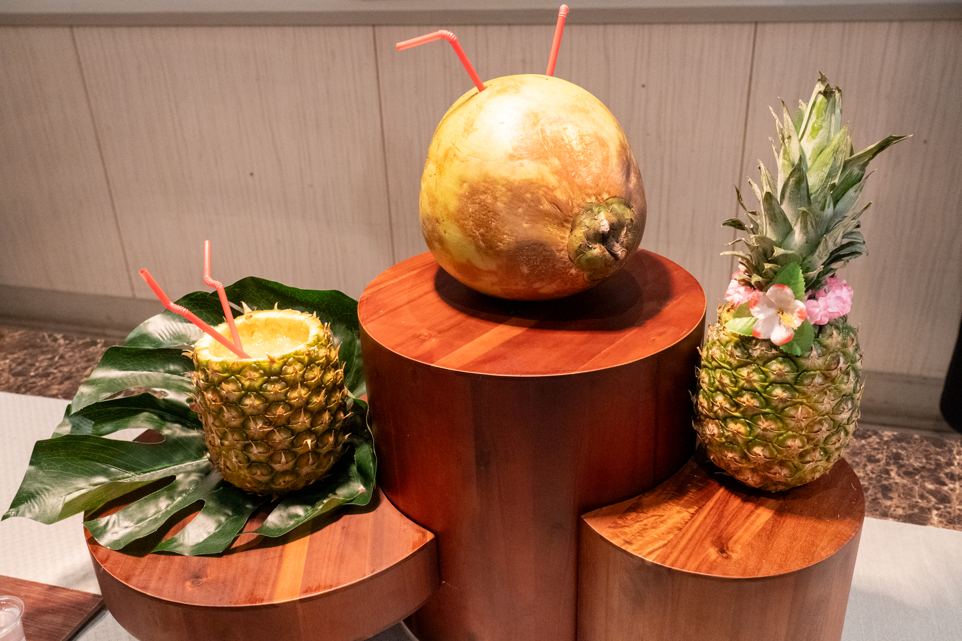 パイナップルジュース、ヤシの実ジュース