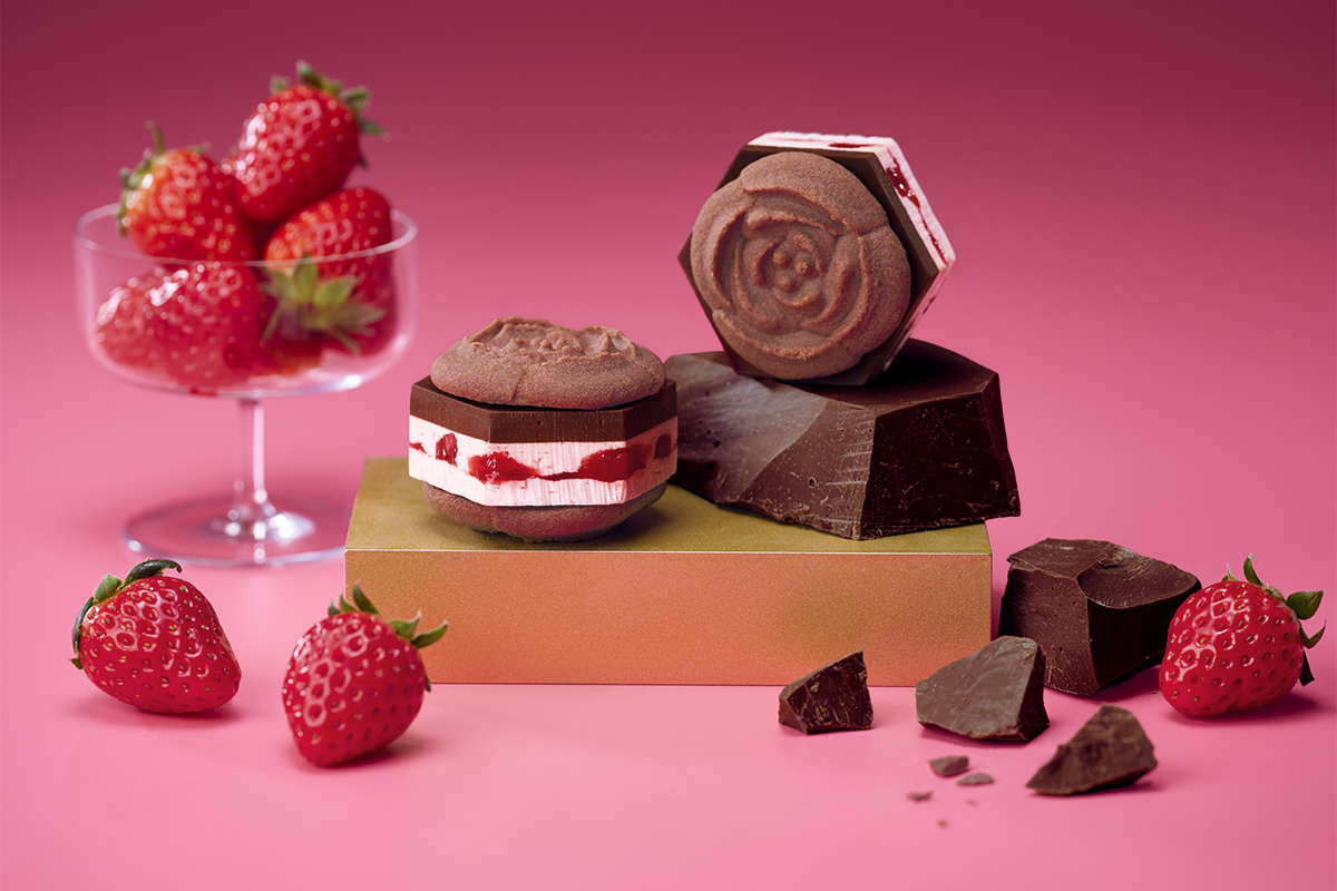 ショコラバターサンド・ストロベリー 2個入（1188円、1月21日～2月14日販売）