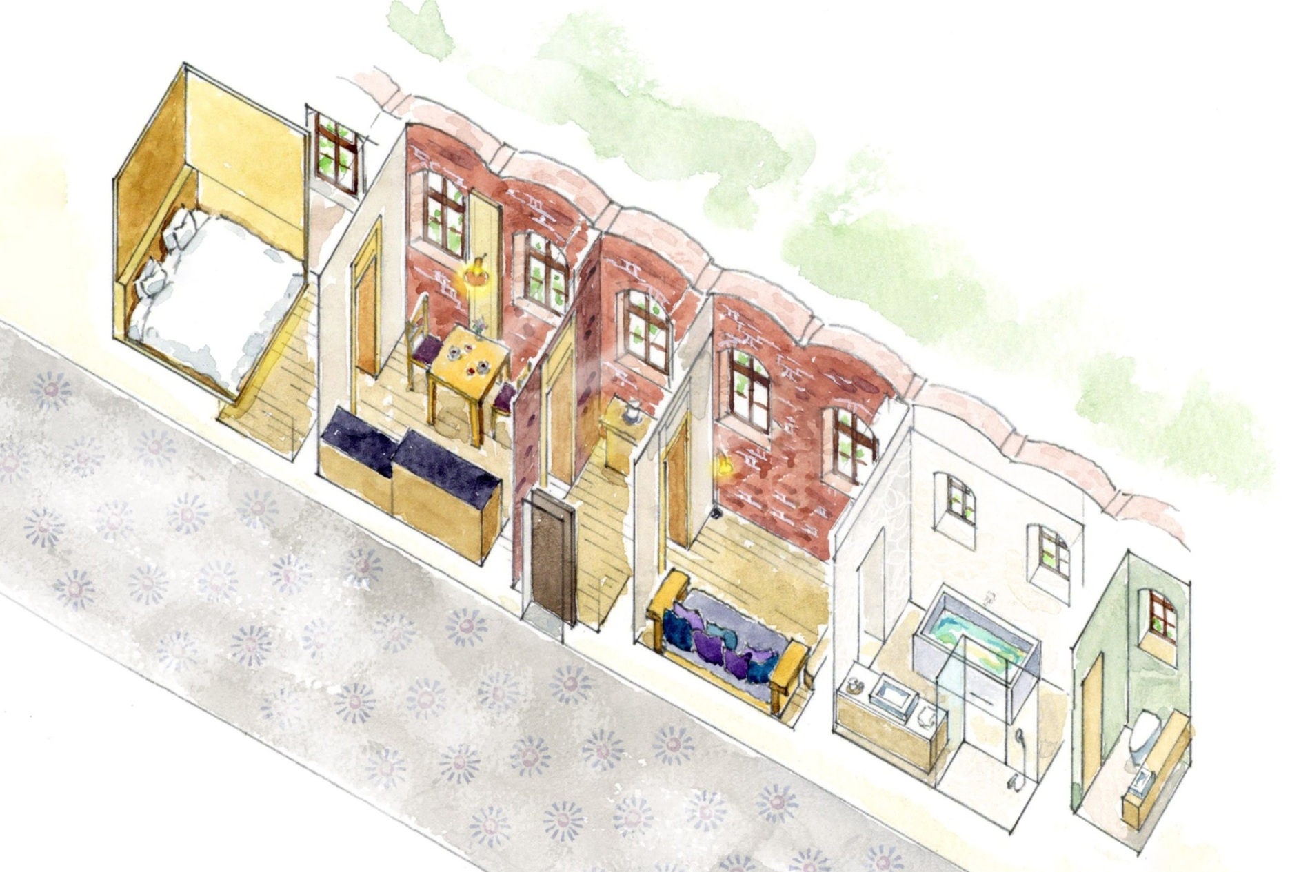 The 10-Cell 間取り図
