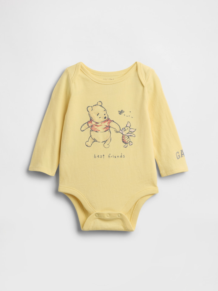 Gap、ベビー新作「くまのプーさん」。デニムオーバーオール/コットン総