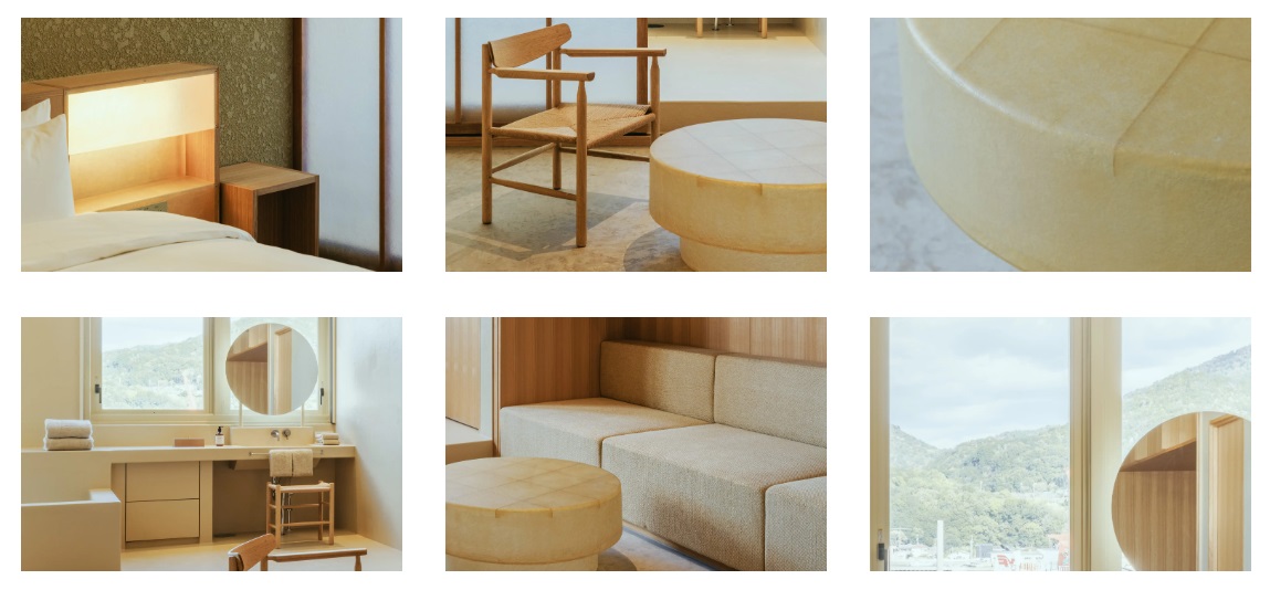 広さやデザインの異なる9種の客室タイプを用意