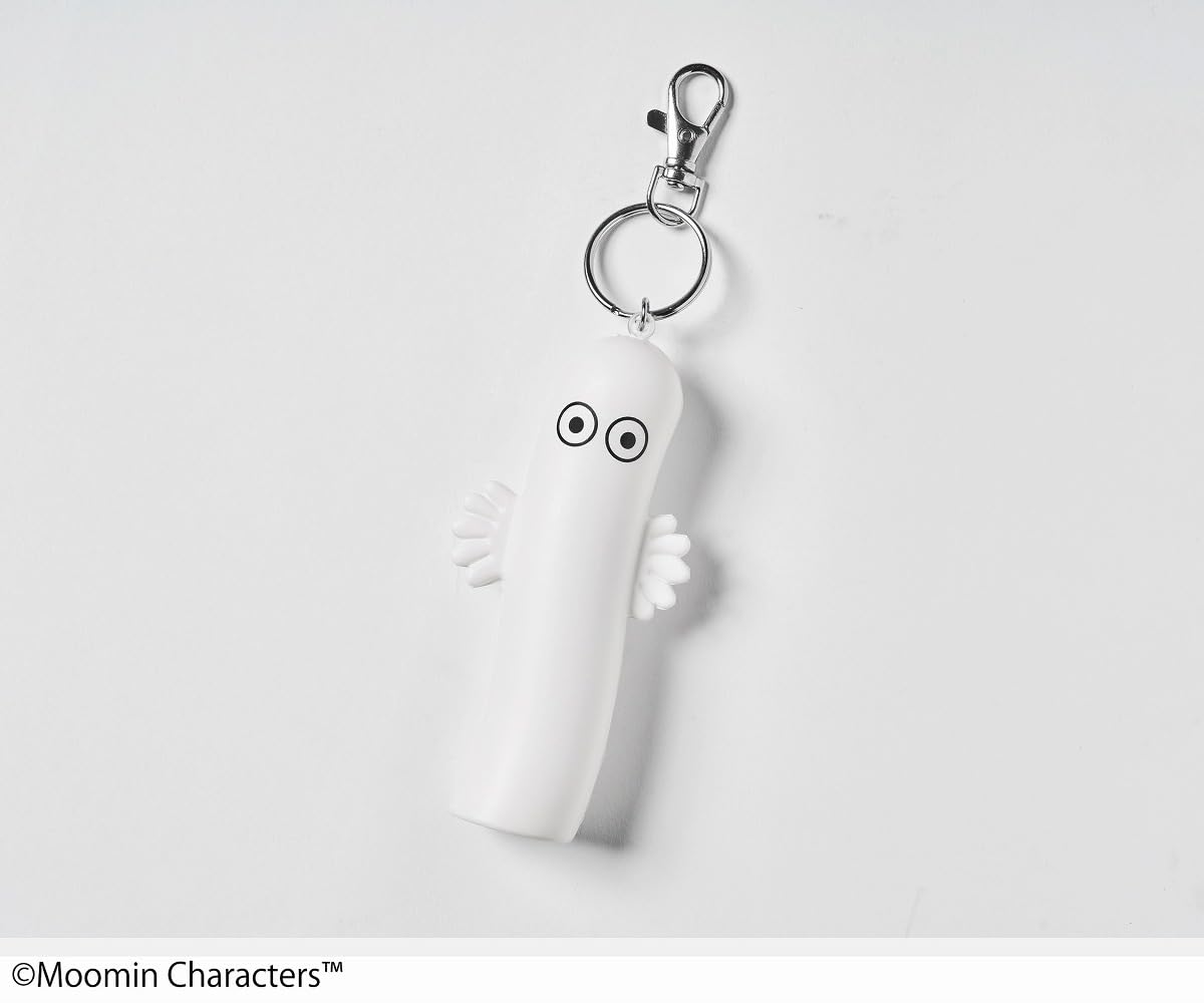ニョロニョロの「マスコットキーホルダー」は、弾力のあるやわらかい素材で握ってたのしいスクイーズ仕様