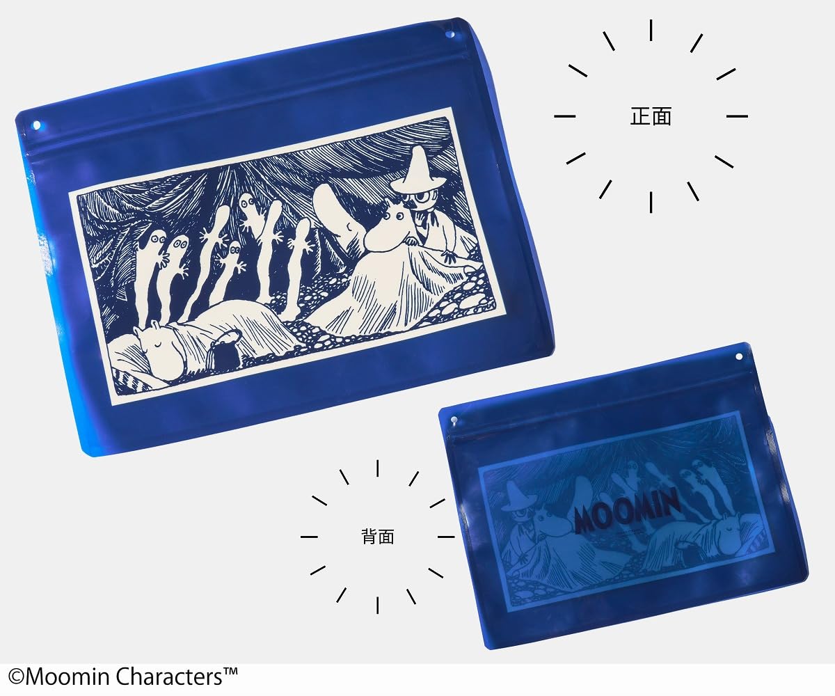 ジッパープラケース（小・中・大・縦長の4枚入り）。チケット入れやレシート保管など、マルチに使え、ショルダーストラップを取り付けることも可能