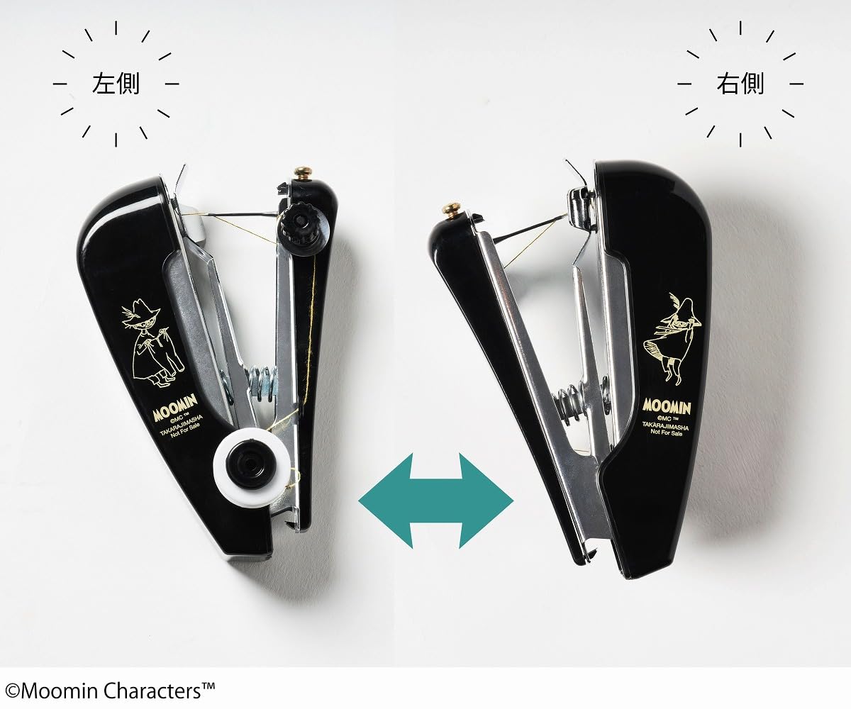 ホッチキスのように、手元でガチャガチャ押していくことで縫える