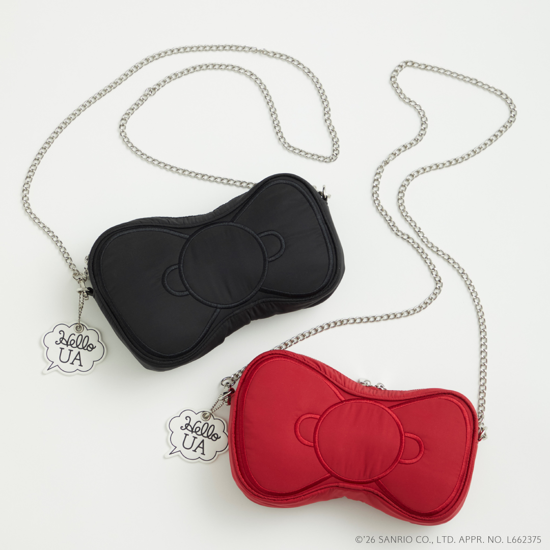 再販のリボンバッグ（2色、各1万4900円）