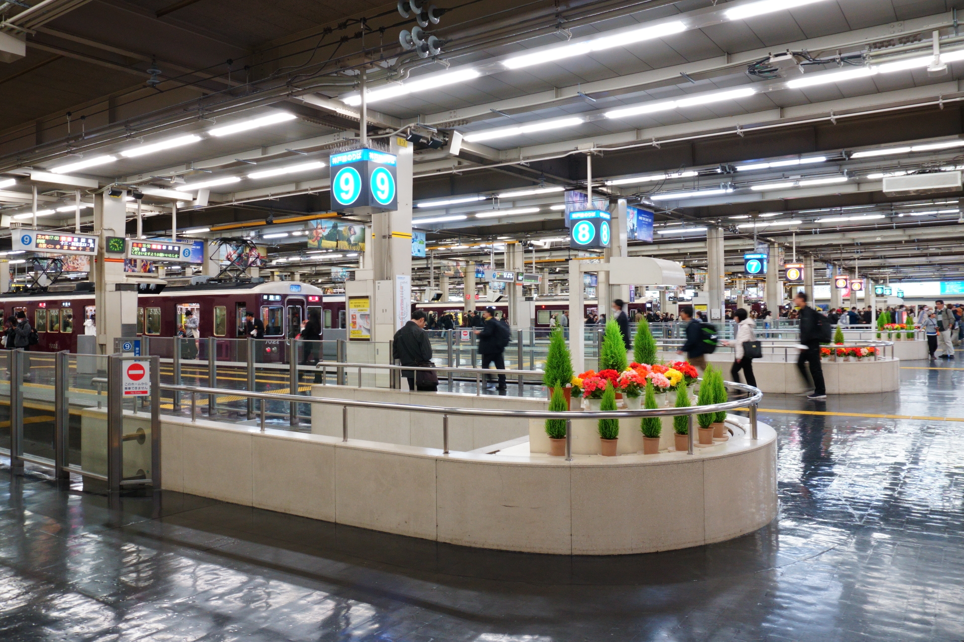 移動前の神戸線のりば（7～9号線）