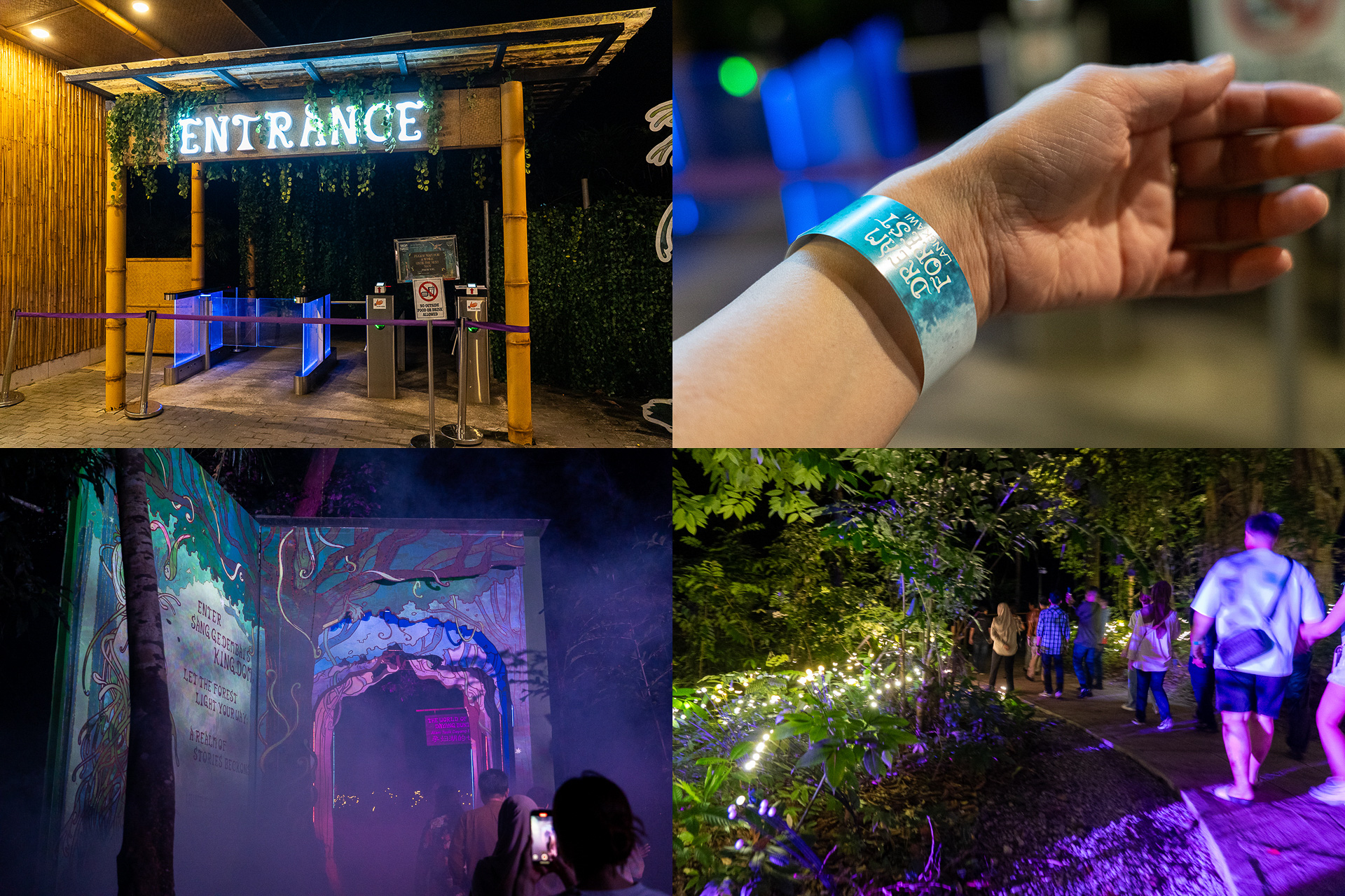 リストバンドを付けて入場。外国人料金は大人RM98（約3826円）